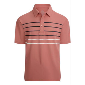 NEW Alex Vando Mens Striped Golf Moisture Wicking Quick-Dry Sports Polo Shirt 2X
